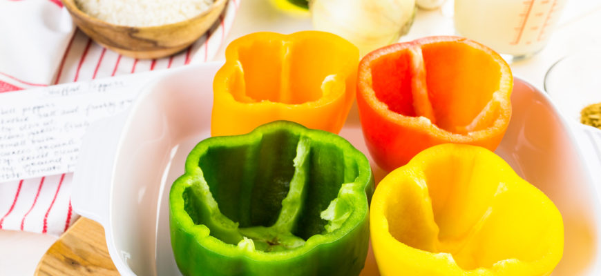 boil peppers for stuffed peppers